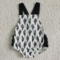 Baby Girls Summer Cactus Ruffle Bubble Romper