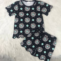 Black branded matching set