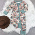 Blue and pink bamboo camo sleeper