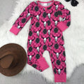 Pink bull skull bamboo sleeper