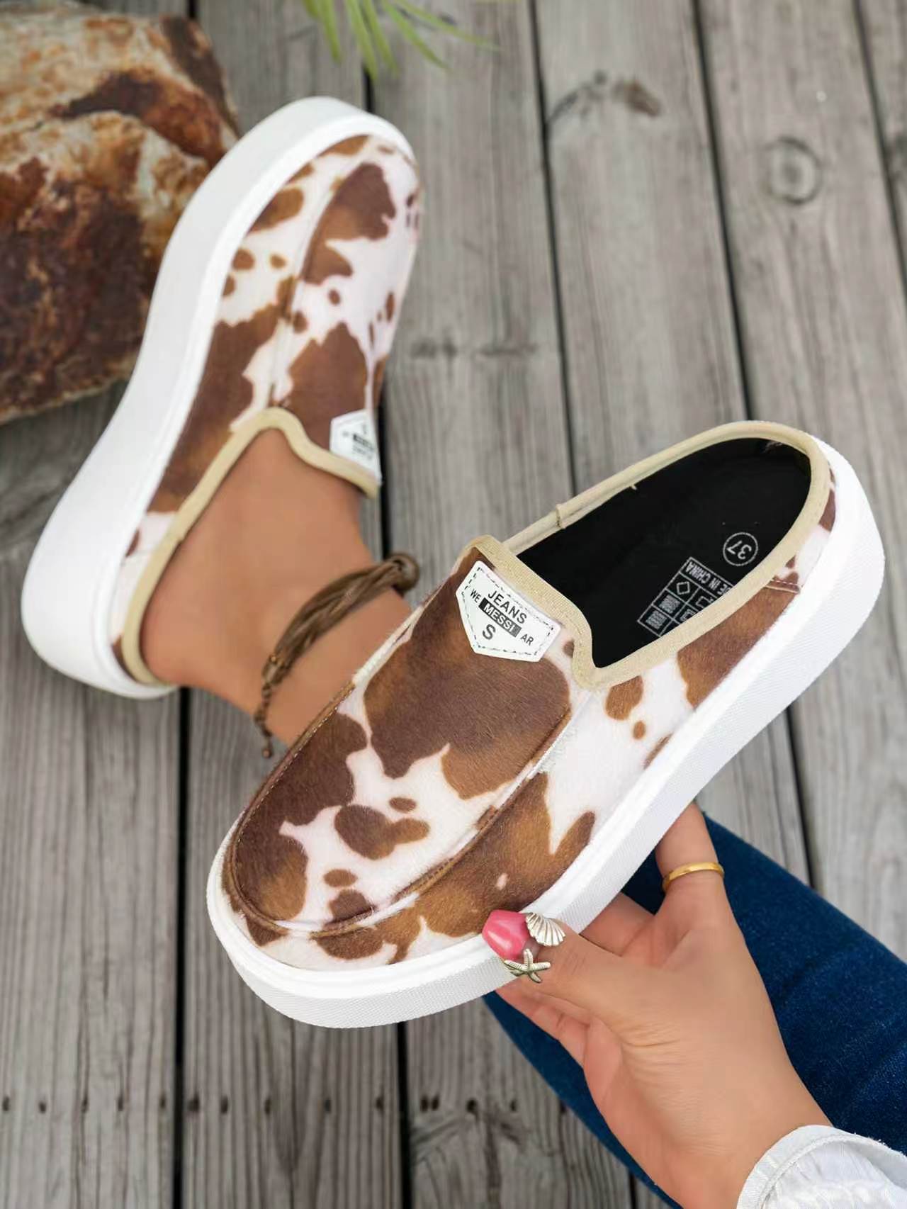 pattern inspired dude shoes