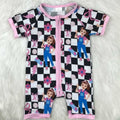 checkered character bamboo outfit