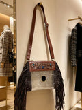 clear western inspired LV crossbody