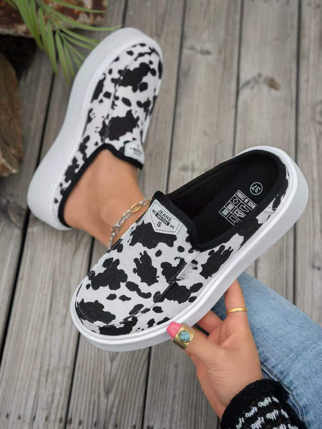 pattern inspired dude shoes