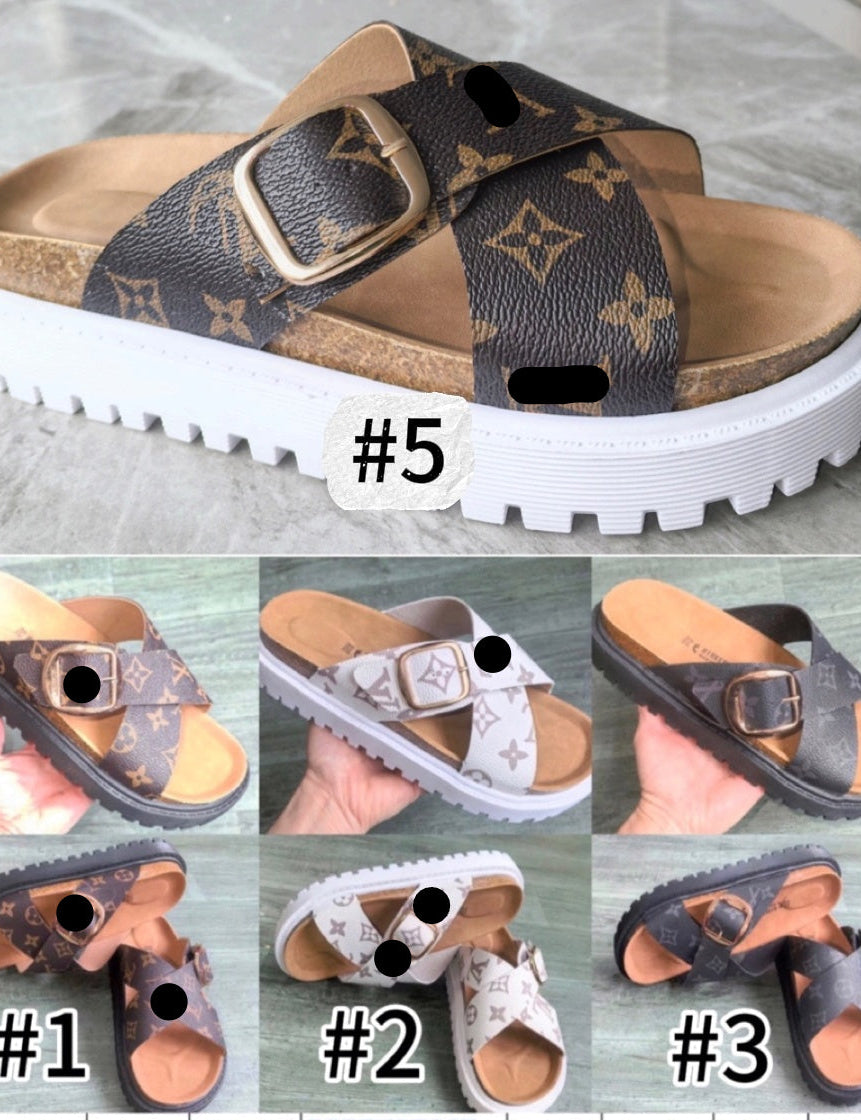 platform inspired LV sandals