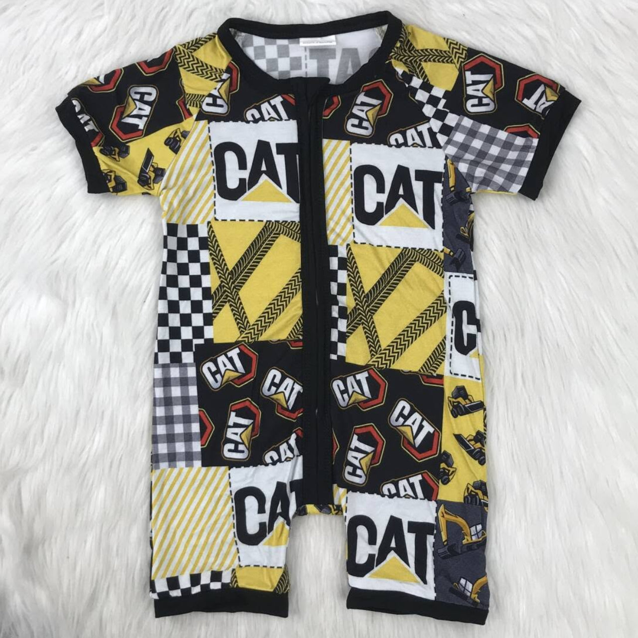 yellow and black bamboo outfit